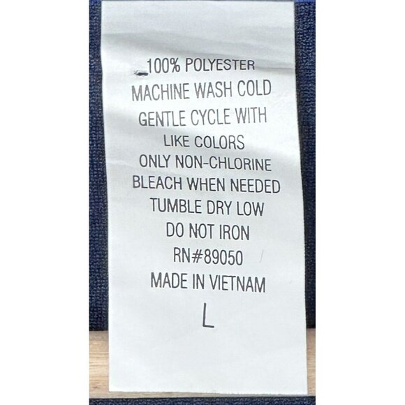 Cooperstown Dreams Park Mens Polo Shirt Umpire Uniform Navy Blue Short Sleeve L - Picture 6 of 10